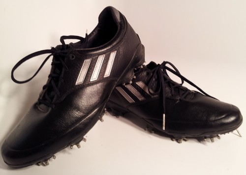 Adidas Adizero Tour Herren Golfschuhe schwarz Größe 9,5 Med Silber Spikes gebraucht - Bild 8 von 15