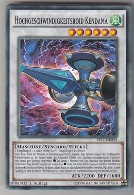 YU-GI-OH Hochgeschwindigkeitsroid Kendama Common SP17-DE043 NEU!