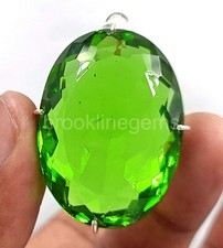 142.00 Ct Brazil GREEN Ametrine Pendent OVAL Cut With Free Silver Chain 5ATU