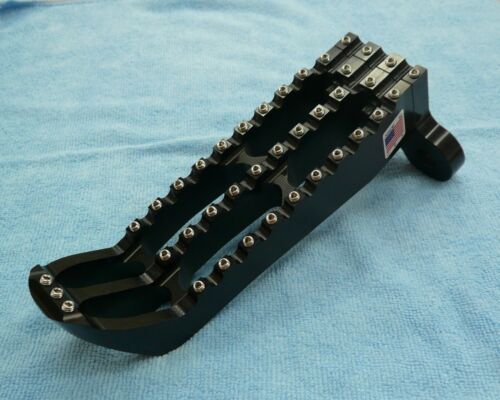 YAMAHA YFZ 450R BDT MOTORSPORTS BLACK BILLET FOOT PEG SET CLEAT DESIGN 2009-16 - Picture 5 of 9