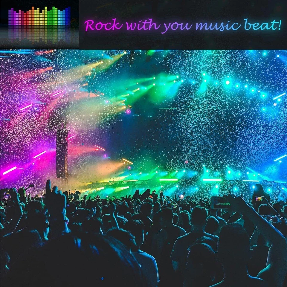 LED Strip Lights 5050 RGB Light Colour Changing Tape Cabinet TV USB Bluetooth UK - Image 4 of 4