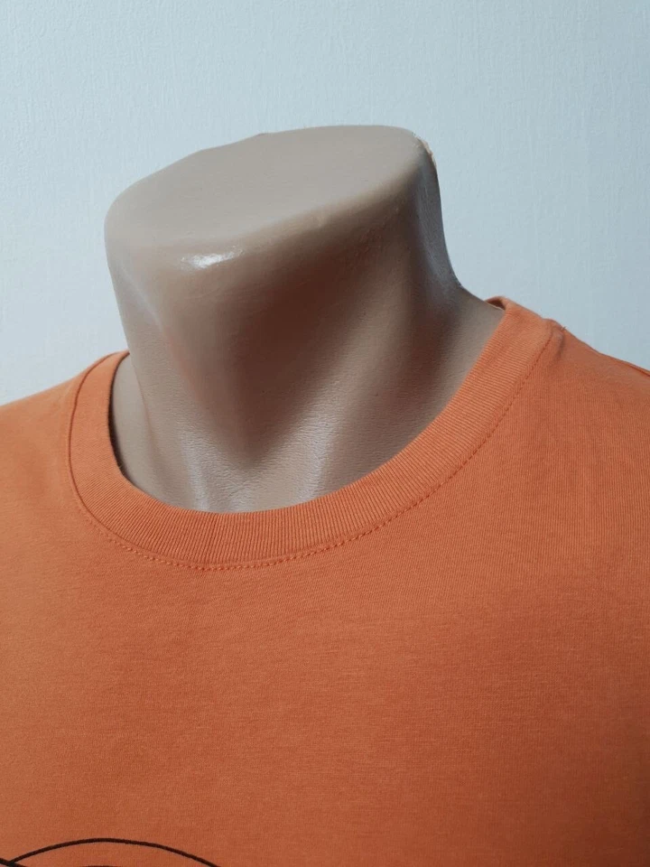 Camiseta vintage para hombre Versace Jean's talla XL logotipo grande V2 naranja Foto 4 de 4