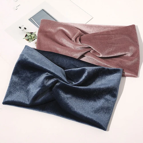 Fashion Women Lady Velvet Turban Twisted Knot Hair Band Twist Head Wrap Headban❥ - Picture 8 of 23