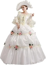 KEMAO Evening  Renaissance Victorian Marie Antoinette Dress Ball Gown Costume