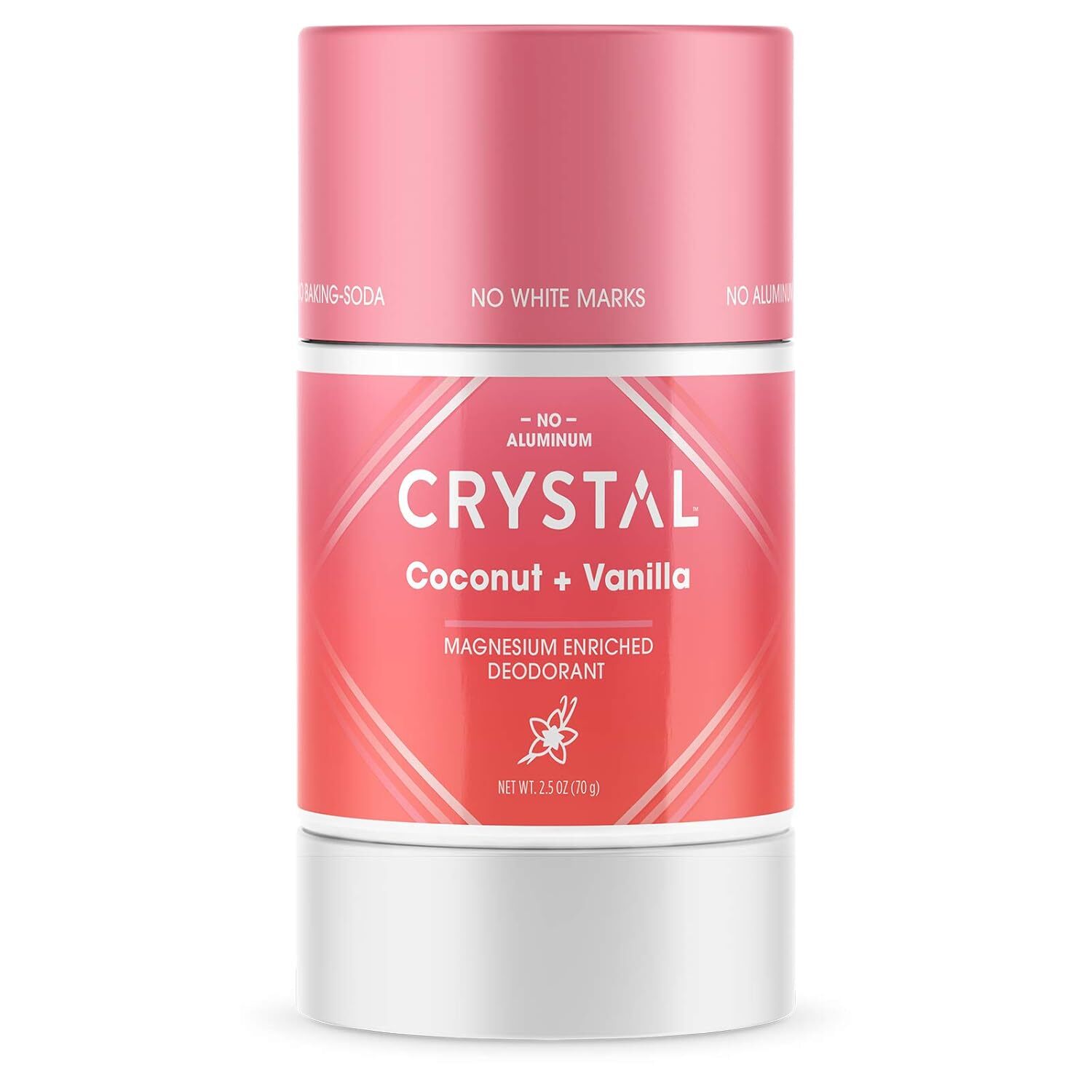 Crystal Magnesium Solid Stick Natural Deodorant, Non-Irritating Aluminum Free De