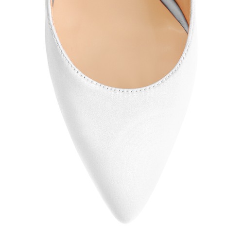 Onlymaker decolte donna tacco alto a punta slip on strass matrimonio stiletto - Foto 37 di 42