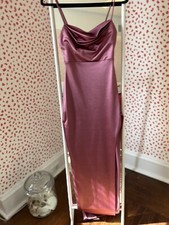 Prom - Plum Slip Dress- With Slit - Size 0