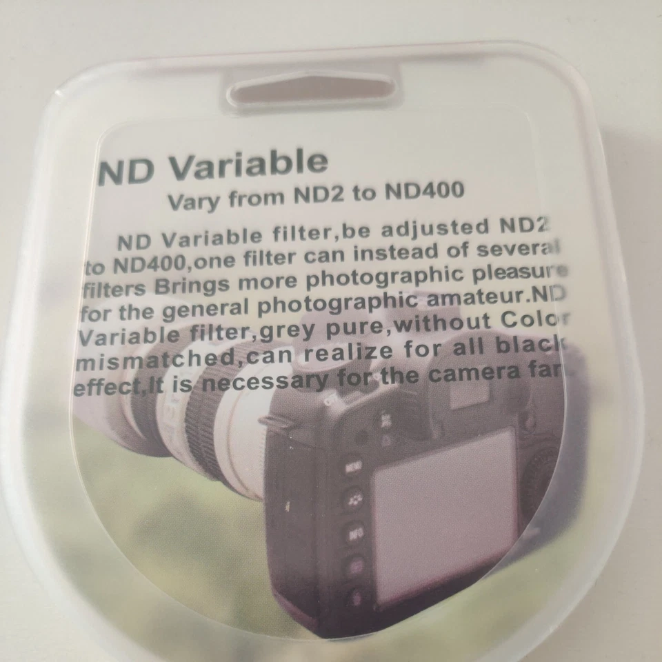 Densidad neutra del filtro ND variable compatible con Canon Fader para la lente de la cámara 58MM - Imagen 3 de 3