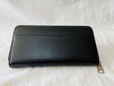 COACH x PEANUTS Long Wallet Snoopy Woodstock BLACK Leather Zip | eBay