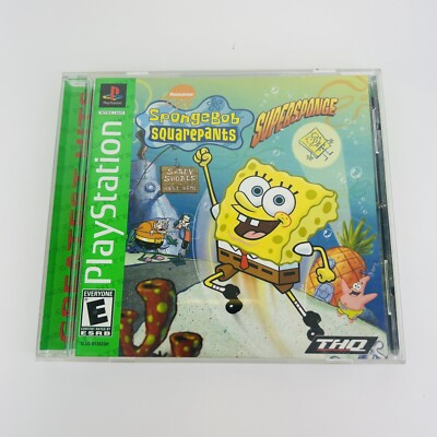 SpongeBob SquarePants: SuperSponge Greatest Hits Sony PlayStation 1, 2002 Tested