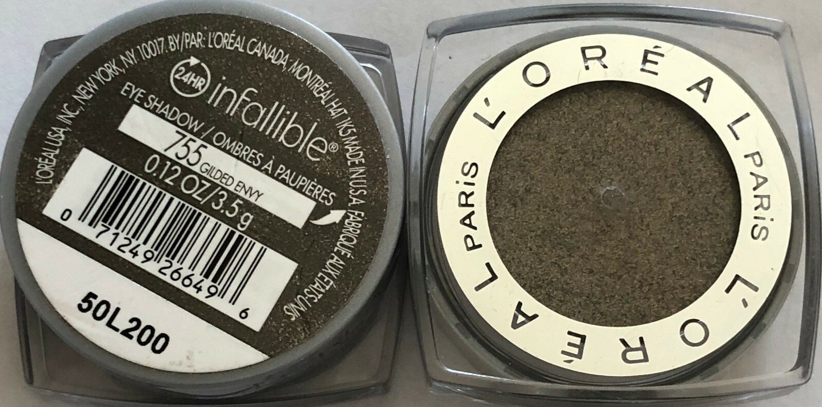 2 Тени для век Loreal Infallible 755 пробы с позолотой Envy 3190₽