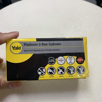 Yale Platinum 3 Star Hochsicherheits Euro Zylinderschloss B-YS3-4540B 45/40 (85mm)