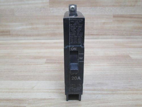 1- TEY120 GE 20 AMP, 1 POLE, 277VAC TEY CIRCUIT BREAKER 20A 1P GENERAL ELECTRIC - Picture 7 of 12