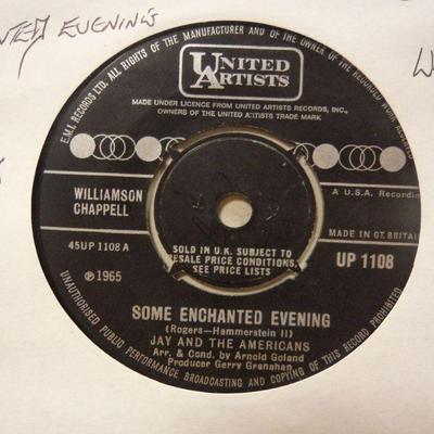 Jay & The Americans(7'' Vinyl 1st Issue)Some Enchanted Evenings / Girl-UK-Ex/VG+