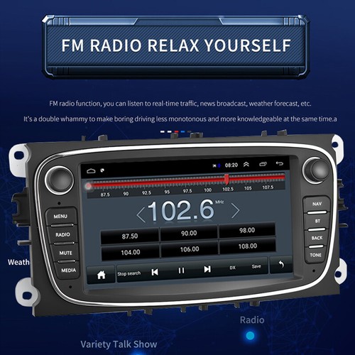 7" 2Din Android Auto/Carplay Touch Screen Car Radio MP5 For Ford Mondeo 9 Focus - Picture 6 of 11
