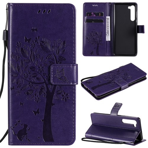 Tree Pattern PU Leather Flip Wallet Case Phone Cover for Motorola G5 G6 Plus G4 - Picture 19 of 24