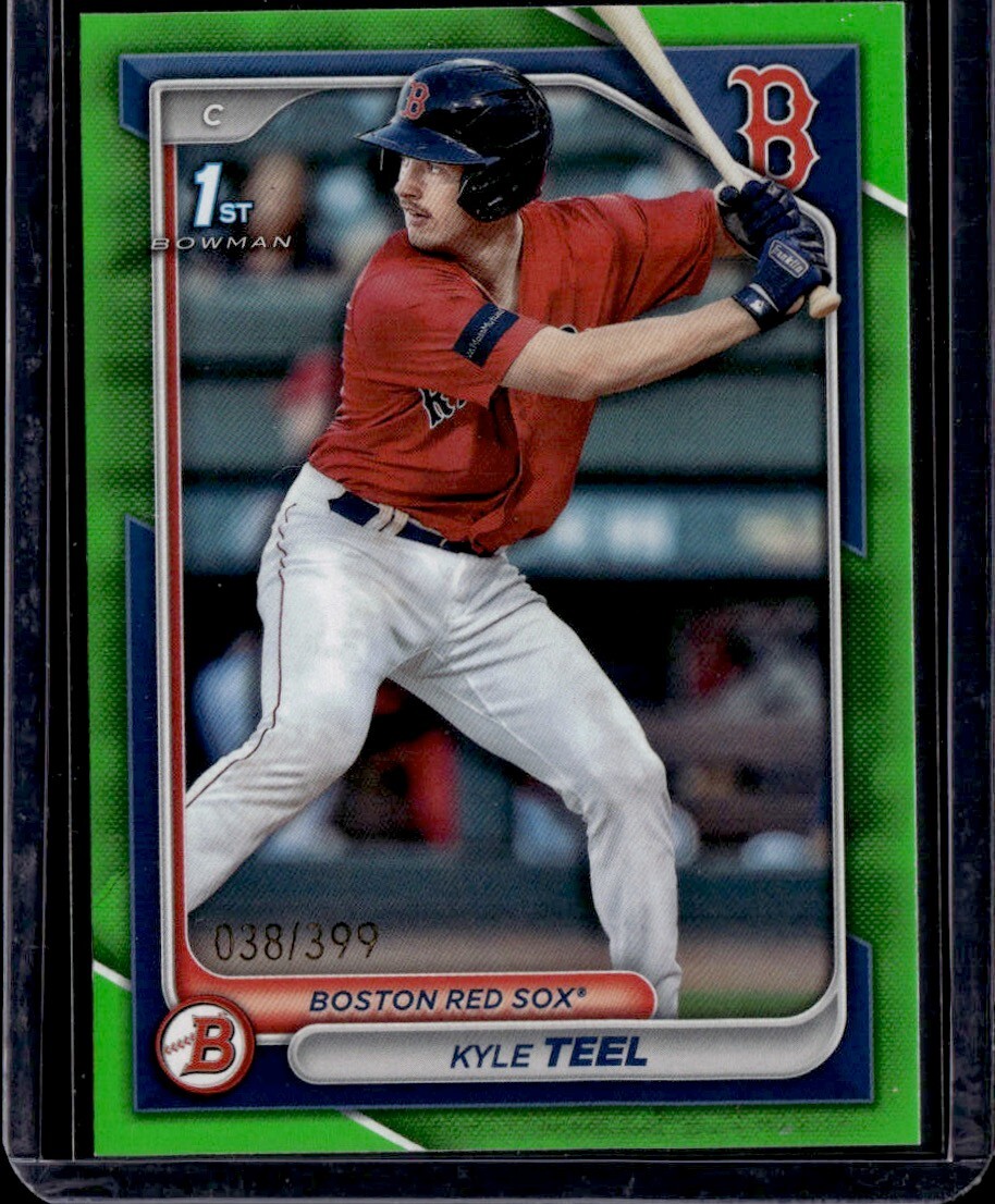 2024 Bowman Kyle Teel Green /399 1st Bowman No. BP-48