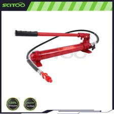 Hydraulic Hand Pump 10 Ton Knockout Punch Porta Power Engine Lift Auto Body