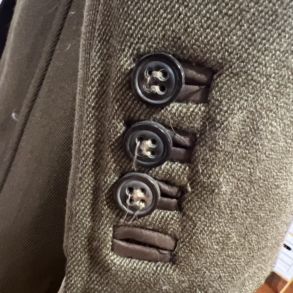 DSQUARED2 Wool Double Breasted Fur Collar Coat Men's size EU 48 US M Italy VGC - Image 4 of 4