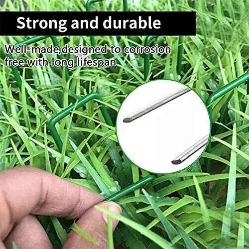 50 x 6 inch Garden Lawn U-Shaped Nails Garden Nails Galvanized Ground Stakes ... - Picture 4 of 5