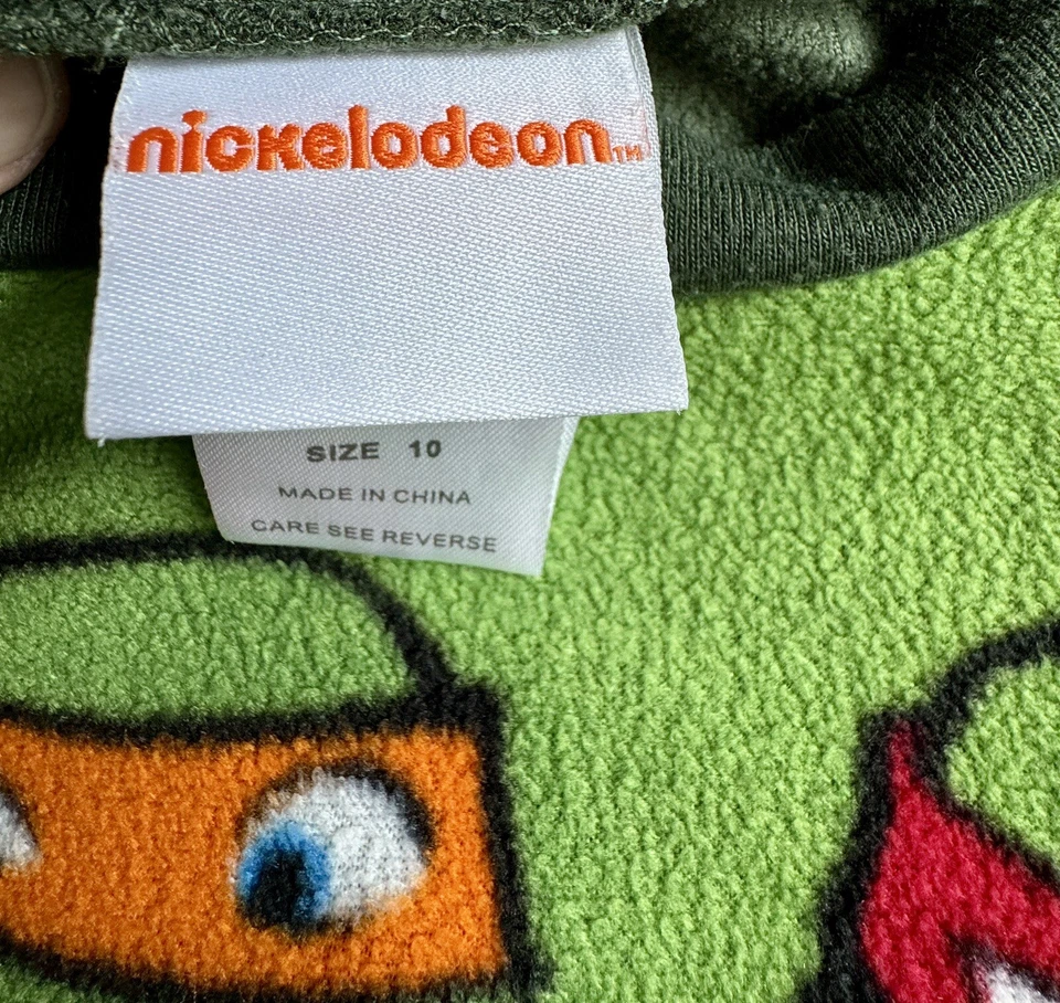 Nickelodeon 忍者海龟 2 件套睡衣套装 10 码羊毛 — 第 2/4 张图片