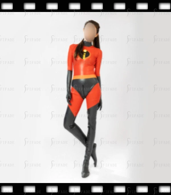 Latex Catsuit Incredibles Cosplay Costume Unique Cooling Slim Customize .4mm B53 - Image 4 of 4