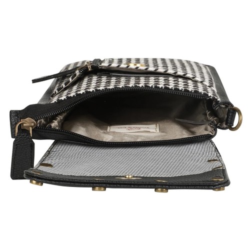 VAAN & CO - VC10 Millie Houndstooth Front Close Sling Bag - Picture 4 of 5