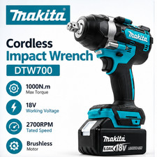 Makita DTW700 18V Li-ion Cordless Brushless 1/2" Mid Torque Impact Wrench