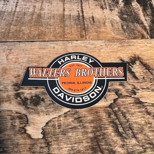 Harley Davidson Walters Brothers Peoria IL Dealer Sticker Decal