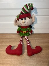 Elf Stuffed Plush Doll 13" Christmas Holiday Decor Shelf Display Gift