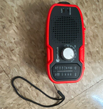 Brentwood RAD-34 Portable AM/FM Radio w/ Flashlight, Headphone Jack Orange