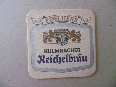 EDELHERB PILS KULMBACHER REICHELBRÄU .OLD BEER SOUS BOCK.OLD BEER COASTER