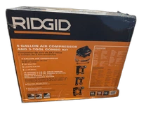 RIDGID 6 Gal. 150 PSI Electric Air Compressor Kit (MISSING 16GA FINISH NAILER)
