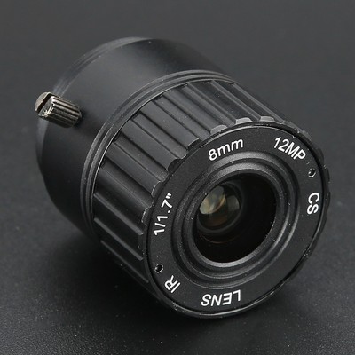 8mm 12MP HD F1.2 1/2.5 CS Interface Security Fixed CCTV Lens For Camera Fit