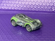 Original 2005 Hot Wheels ACCELERACERS RACING DRONES #3 RD-03 (Silver w/CM6's)