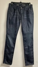 Vintage Levis Demi Curve Skinny Low Rise Jeans Women's Size 27 x 32 Blue Denim