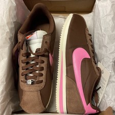 Nike Cortez Womens Fashion Trainers in Brown Pink - UNISEX UK7.5 US10 EUR42