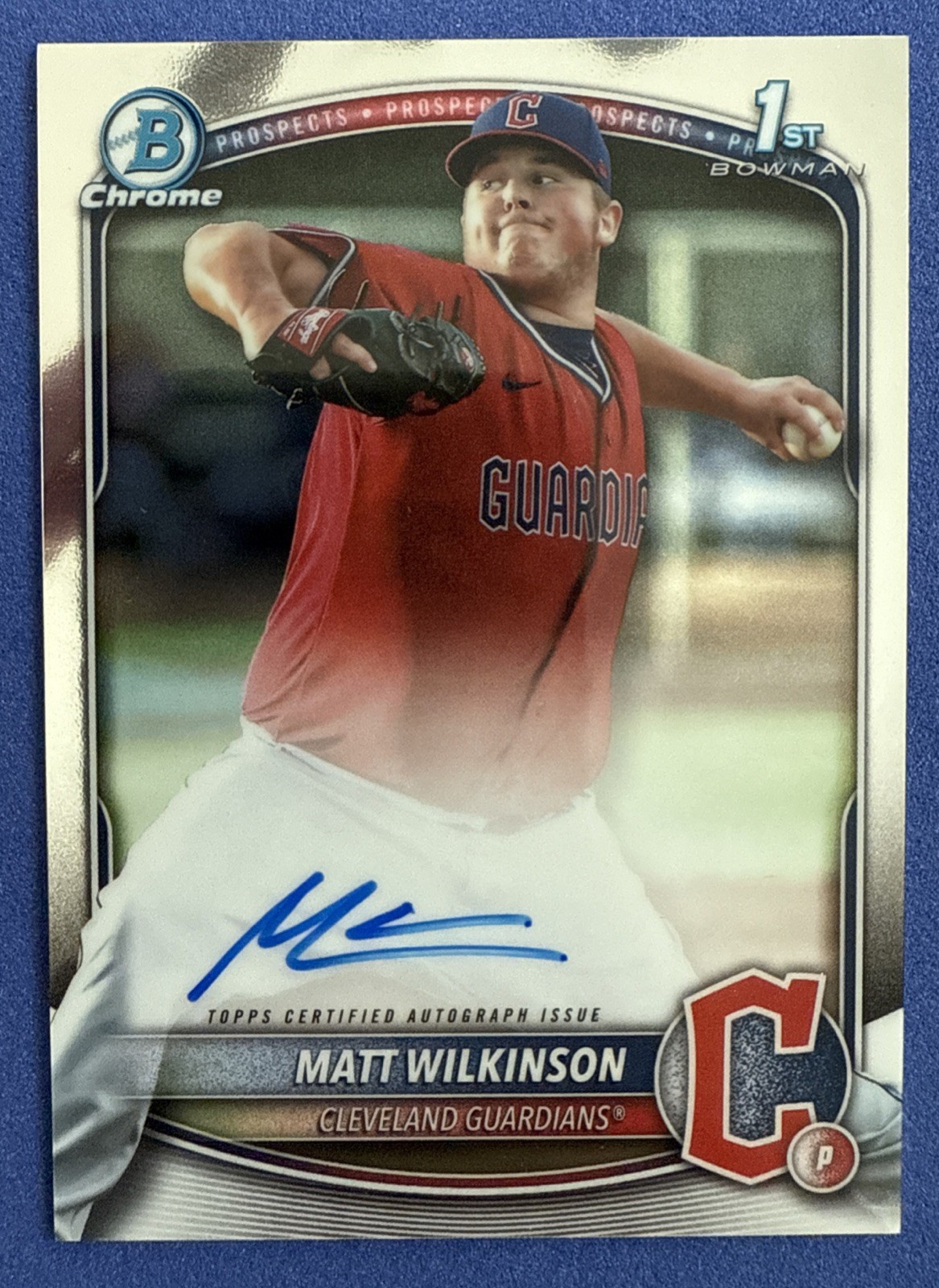 2025 Bowman Matt Wilkinson Chrome Auto 1st Bowman Auto CPA-MW Rookie RC
