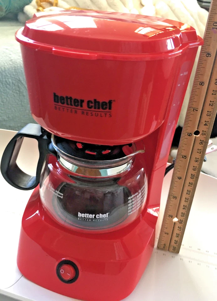 Cafetera Better Chef 4 tazas IM-107R roja Foto 2 de 4
