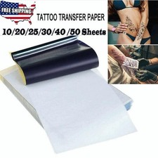 10,20,30,50,100 Sheets Tattoo Carbon Thermal Stencil Transfer Paper A4 Copier