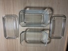 Vintage 2 Anchor Hocking Federal Rectangle  Ribbed Refrigerator Dishes With Lids — photo 2