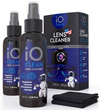 Eyeglass Cleaner Spray, Glasses Cleaning Kit, 2 Bottles, 2 Cloths