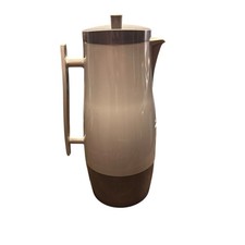 Aladdin Beverage Butler Drink Thermos Pitcher 1 Qt Brown Taupe Vintage Retro