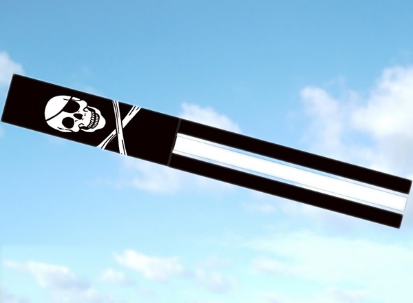 Spirit of Air Pirate Windsock Flag 140cm long polyester skull & X bones ahoy!