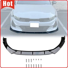 For 2021-2024 KIA K5 GT GT-line Gloss Black Front Bumper Lip Splitter Spoiler