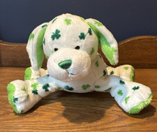 GANZ Webkinz CLOVER PUPPY Plush Green Shamroc...