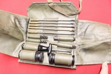 Military Issue Rifle Gun Cleaning Kit And Pouch OD Green Case