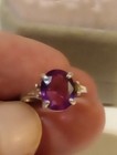 NATURAL CERTIFIED GEM TESTED HEATED PINK SAPPHIRE 6.97 CT 925 SILVER RING SIZE 7 — photo 6
