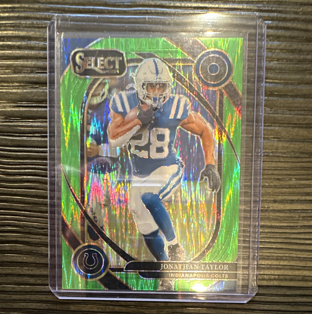 Panini 2024 Select Jonathan Taylor Colts Club Level Neon Green Shock /499 #271