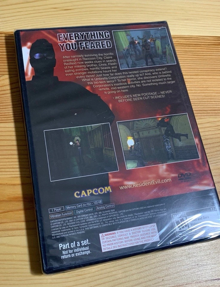 Resident Evil Code: Veronica X  Sony Playstation 2 Brand New PS2 FACTORY SEALED - Image 2 of 2